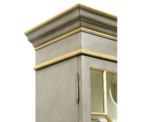 Buckingham Georgian Grey & Gilded Secretary | Jonathan Charles Fine Furniture