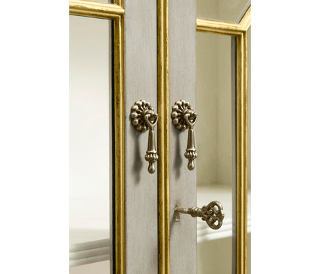 Buckingham Georgian Grey & Gilded Secretary | Jonathan Charles Fine Furniture