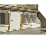 Buckingham Georgian Grey & Gilded Secretary | Jonathan Charles Fine Furniture