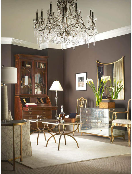 Buckingham Georgian Mahogany Secretary Desk with Glass Doors | Jonathan Charles