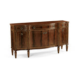 Buckingham Serpentine Mahogany Sideboard with Flame Veneers | Jonathan Charles
