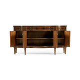 Buckingham Serpentine Mahogany Sideboard with Flame Veneers | Jonathan Charles
