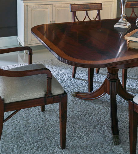 Buckingham Two-Leaf Mahogany Extending Dining Table 88" | Traditional
