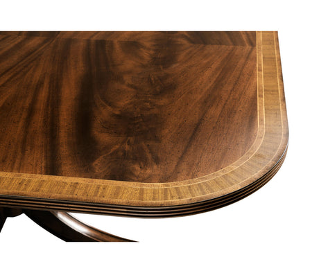 Buckingham Two-Leaf Mahogany Extending Dining Table 88" | Traditional
