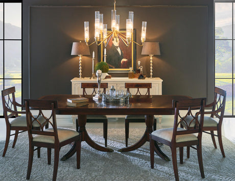 Buckingham Two-Leaf Mahogany Extending Dining Table 88" | Traditional