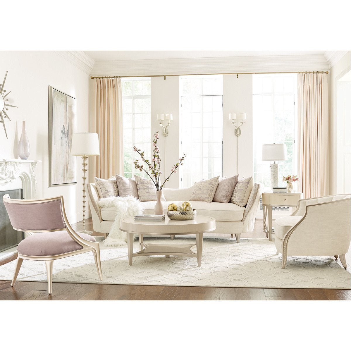 Adela Birch Blush Taupe Chair | Caracole - CAR - C010 - 016 - 035 - A - Home Elegance USA - 5