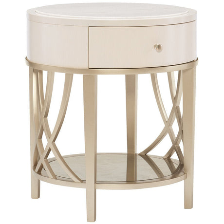 Adela Round End Table | Caracole - CAR - C011 - 016 - 411 - Home Elegance USA - 1