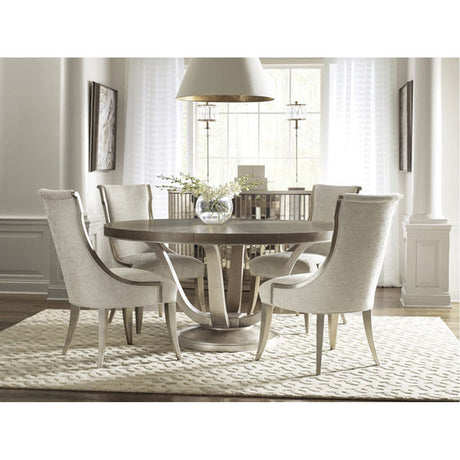 Avondale Soft Silver Leaf Side Chair | Caracole - CAR - C022 - 417 - 281 - Home Elegance USA - 5