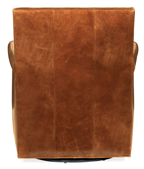 Jilian Leather Club Chair in Huntington Morrison Aniline Leather | Hooker