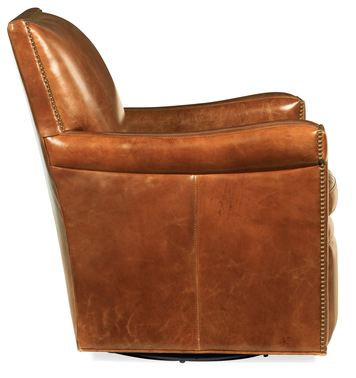 Jilian Leather Club Chair in Huntington Morrison Aniline Leather | Hooker