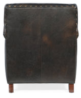 Potter Club Chair | Hooker Furniture | Old Saddle Fudge Leather | Traditional Style | SKU: CC719-01-089 - sold by Home Elegance USA