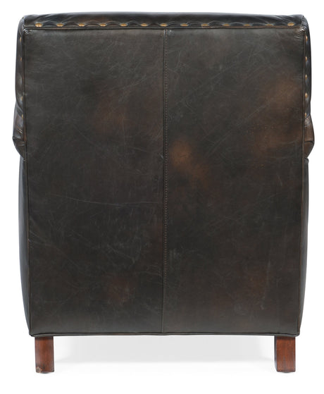 Potter Club Chair | Hooker Furniture | Old Saddle Fudge Leather | Traditional Style | SKU: CC719-01-089 - sold by Home Elegance USA