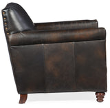 Potter Club Chair | Hooker Furniture | Old Saddle Fudge Leather | Traditional Style | SKU: CC719-01-089 - sold by Home Elegance USA