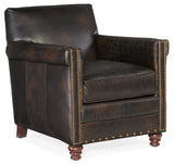 Potter Club Chair | Hooker Furniture | Old Saddle Fudge Leather | Traditional Style | SKU: CC719-01-089 - sold by Home Elegance USA