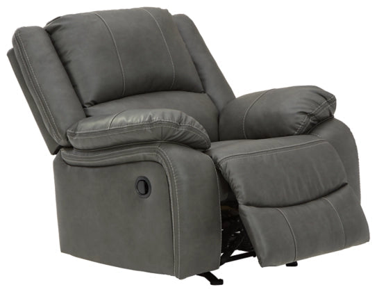 Calderwell Contemporary Recliner in Dark Gray Color by Ashley Furniture Ashley Furniture
