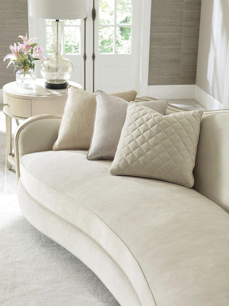 Adela Blush Taupe Upholstery Sofa | Caracole