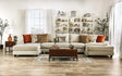 Carnforth Transitional Sectional in Tan Color by Furniture of America Furniture of America