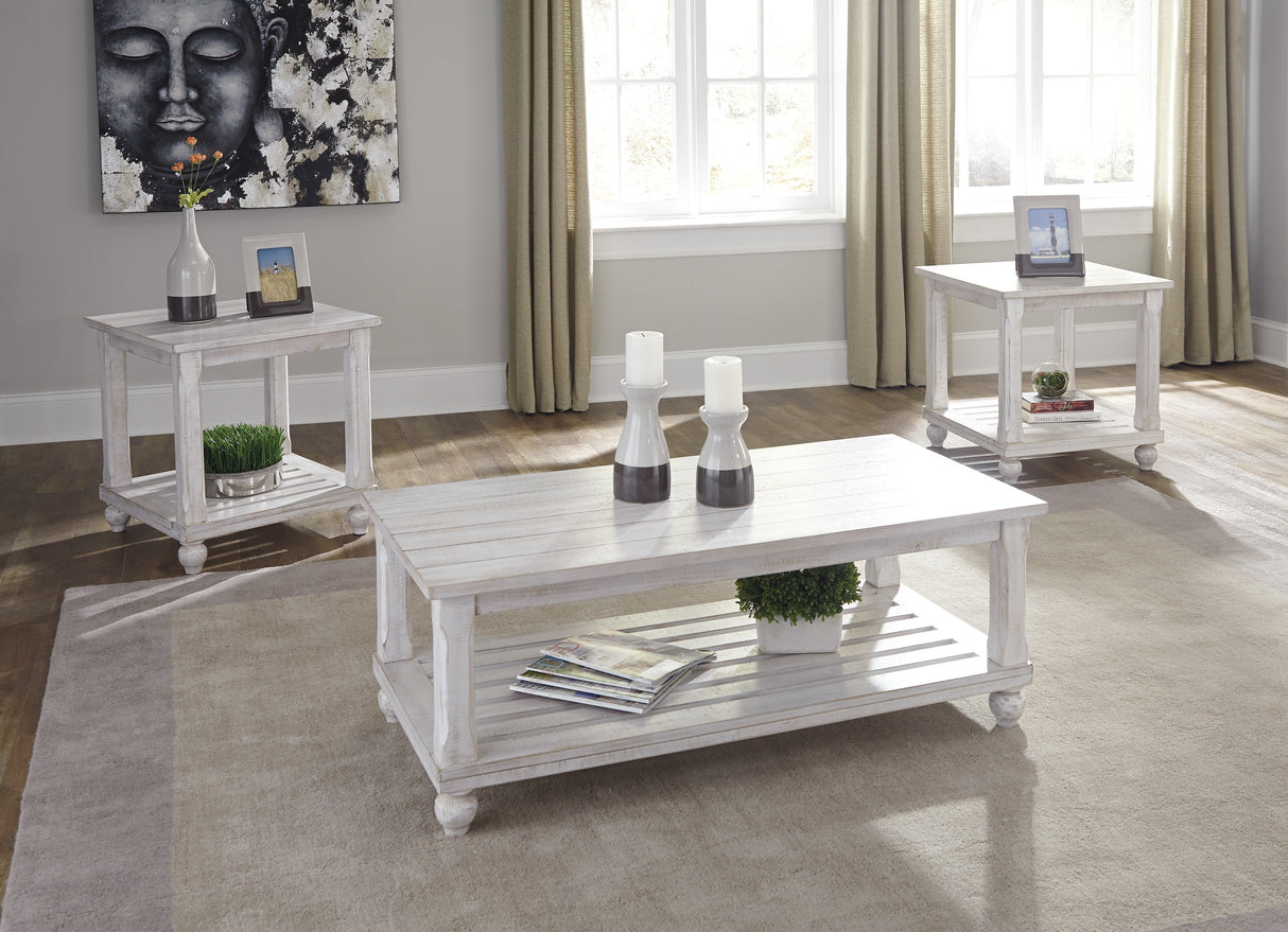 Cloudhurst Rustic Occasional Table (Set of 3) in White by Ashley Furniture Ashley Furniture