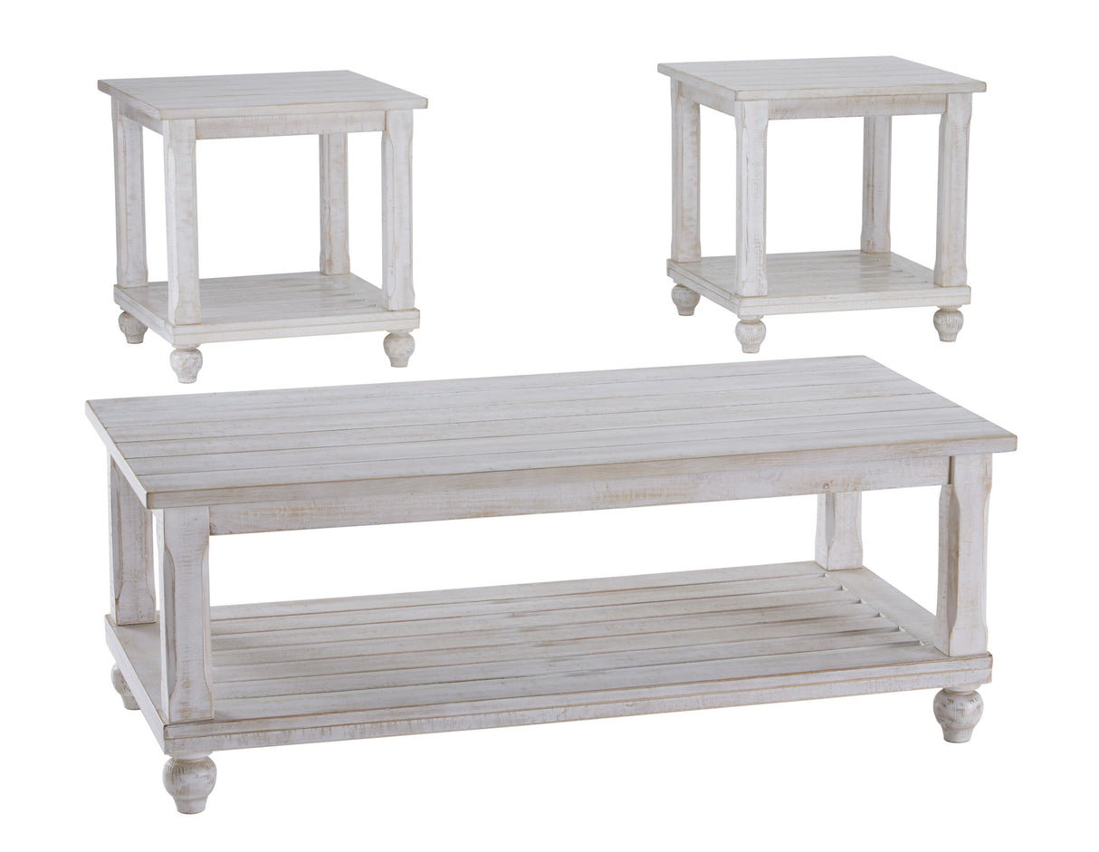 Cloudhurst Rustic Occasional Table (Set of 3) in White by Ashley Furniture Ashley Furniture