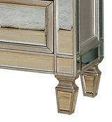 Brooklyn Contemporary Style Nightstand In Silver Finish Wood | Cosmos | Home Elegance USA