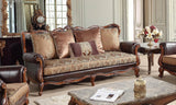 Anne Traditional Style Sofa In Cherry Finish Wood | Cosmos | Home Elegance USA