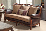 Anne Traditional Style Loveseat In Cherry Finish Wood | Cosmos | Home Elegance USA