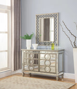 Brooklyn Contemporary Style Dining Server In Silver Finish Wood | Cosmos | Home Elegance USA