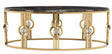 Anika Modern Style Marble Coffee Table With Metal Base | Cosmos
