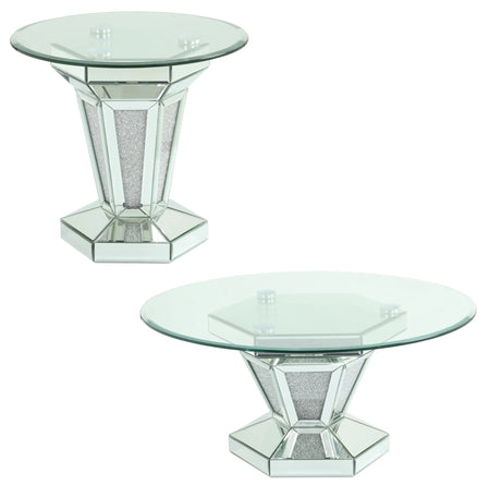 Diva Modern Style Glass Coffee Table With Silver Fiinish | Cosmos - 4093SIDIV - Home Elegance USA - 6