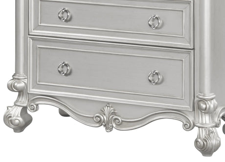 Adriana Transitional Style Chest In Silver Finish Wood | Cosmos - 1070SIAD2 - Home Elegance USA - 3