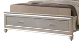 Alia Modern Style Queen Bed In Silver Finish Wood | Cosmos - 1061SIALI - Home Elegance USA - 3