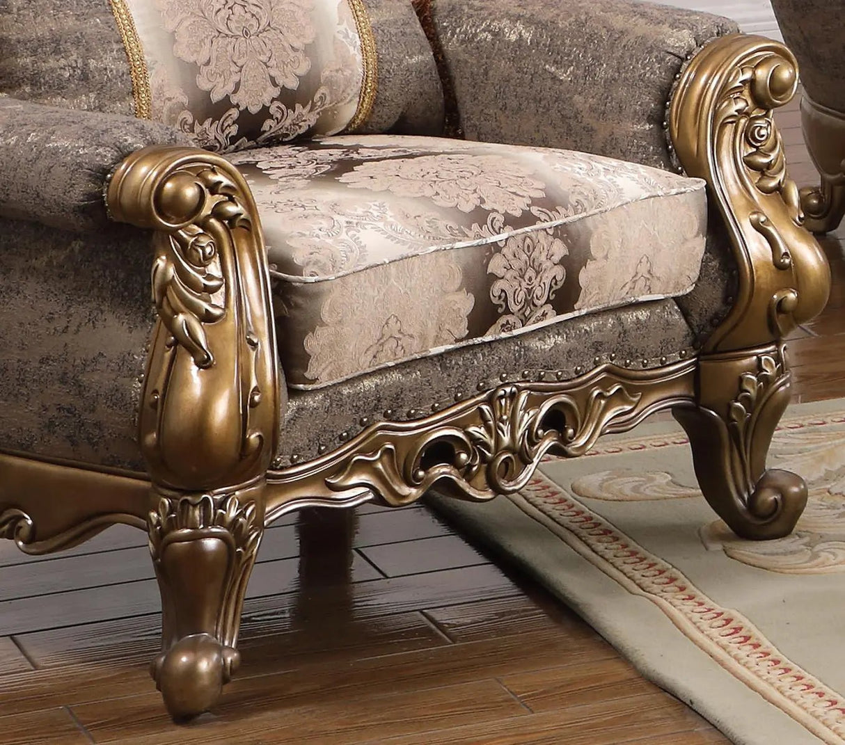 Amelia Traditional Style Chair In Bronze Finish Wood | Cosmos - 3037BZAME - Home Elegance USA - 3