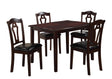 Bell Transitional Style Dining Set In Cherry Finish Wood | Cosmos