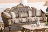 Amelia Traditional Style Sofa In Bronze Finish Wood | Cosmos | Home Elegance USA