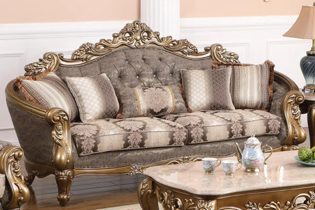 Amelia Traditional Style Sofa In Bronze Finish Wood | Cosmos - 3035BZAME - Home Elegance USA - 1