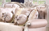 Daisy Traditional Style Loveseat In Pearl Finish Wood | Cosmos | Home Elegance USA