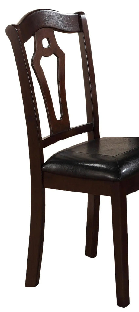 Bell Transitional Style Dining Set In Cherry Finish Wood | Cosmos