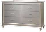 Alia Modern Style Dresser In Silver Finish Wood | Cosmos - 1072SIALI - Home Elegance USA - 1