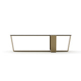 Counter Balance Cocktail Table Smoked Bronze Glass | Caracole Classic