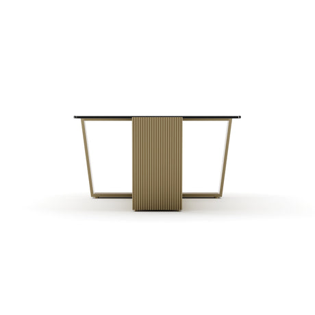Counter Balance Cocktail Table Smoked Bronze Glass | Caracole Classic