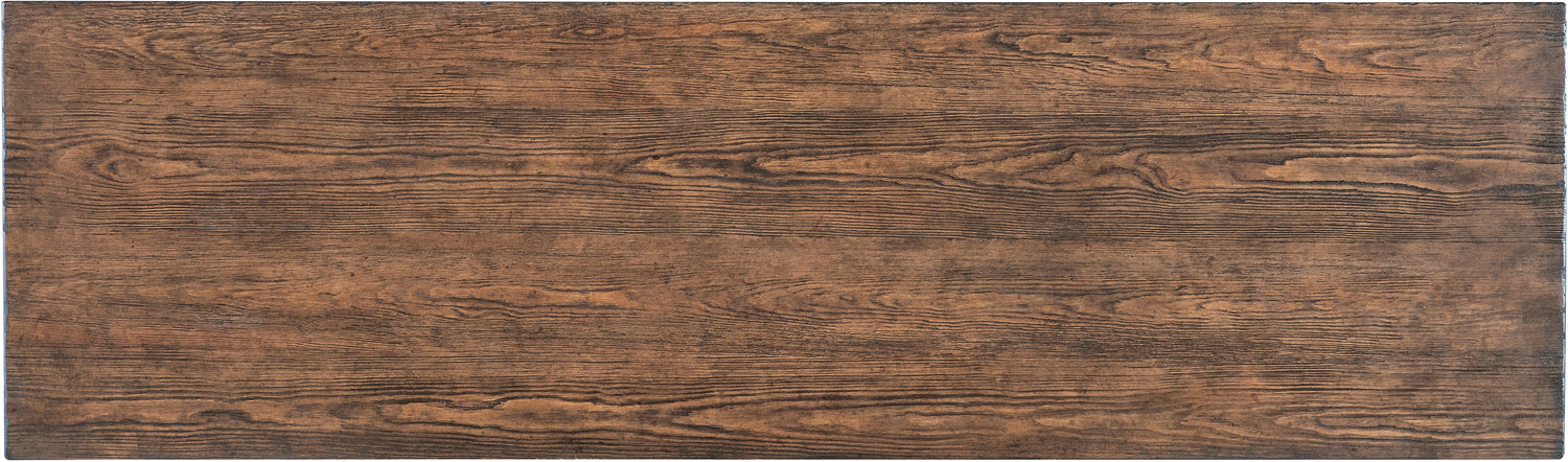 Rectangular wooden panel with a brown and black striped pattern Home Elegance USA