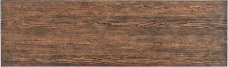 Rectangular wooden panel with a brown and black striped pattern Home Elegance USA