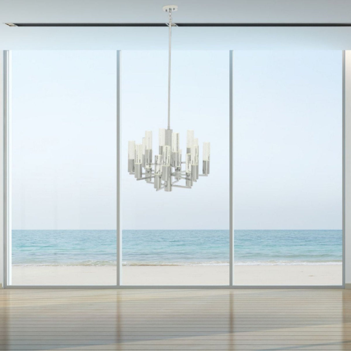 Crystal Cylinders Chandelier // 16 Lights // Dimmable | Finesse - FN - 1168 - Home Elegance USA - 10