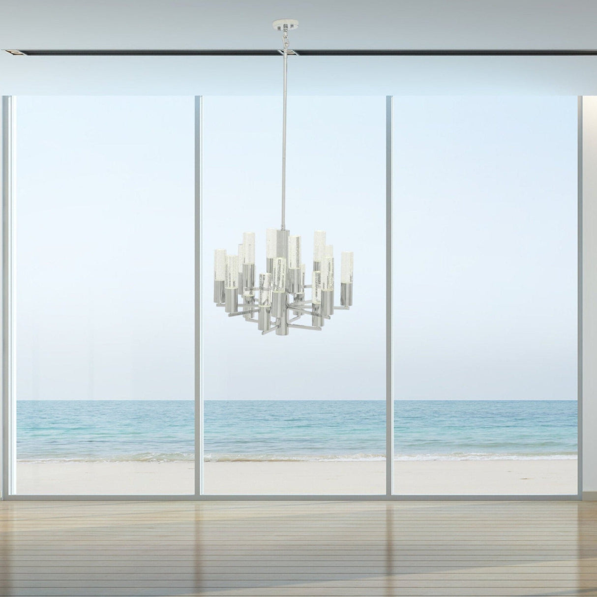 Crystal Cylinders Chandelier // 16 Lights // Dimmable | Finesse - FN - 1168 - Home Elegance USA - 2