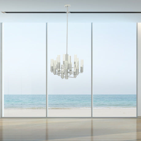 Crystal Cylinders Chandelier // 16 Lights // Dimmable | Finesse - FN - 1168 - Home Elegance USA - 2