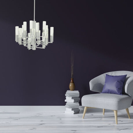 Crystal Cylinders Chandelier // 16 Lights // Dimmable | Finesse - FN - 1168 - Home Elegance USA - 9