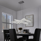 Crystal Elegance Led Chandelier // 3 Rectangles | Finesse - CH - 415 - RE - Home Elegance USA - 2