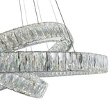 Crystal Elegance Three Ring Chandelier | Finesse - CH - 415 - RO - Home Elegance USA - 4