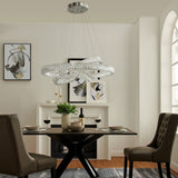 Crystal Elegance Three Ring Chandelier | Finesse - CH - 415 - RO - Home Elegance USA - 2