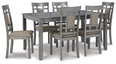 Ashley Charcoal Gray Jayemyer RECT DRM Table Set (Set of 7) - D368 - 425 - Home Elegance USA - 1